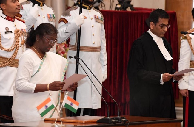 Justice DY Chandrachud formally takes oath as the new Chief Justice of India