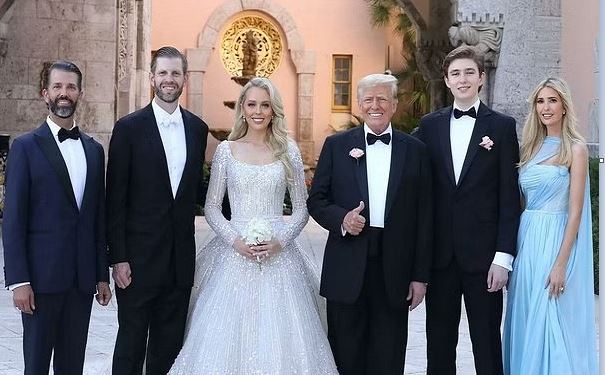 Tiffany Trump with father Donald Trump, sister Ivanka and family