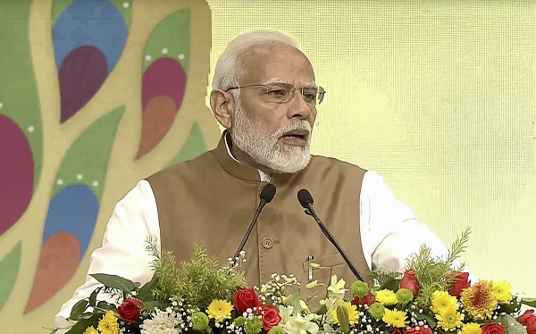 Prime Minister Narendra Modi addressing NMFT meet