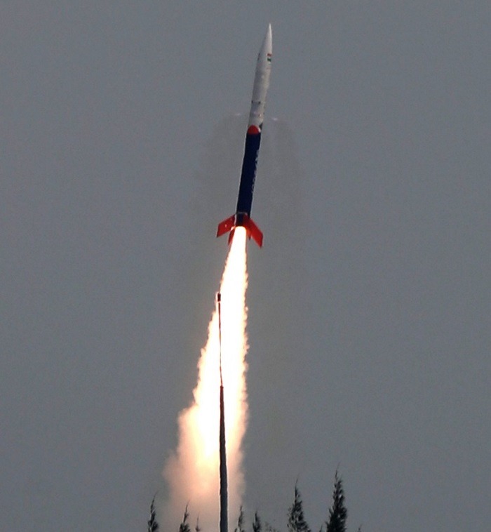 Skyroot Aerospace startup's Vikram-S rocket lifts off into space