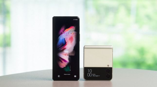 Samsung Electronics Galaxy Z Fold 3 and Z Flip 3.