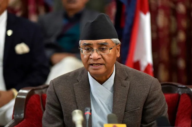 Nepalese Prime Minister Sher Bahadur Deuba (File)