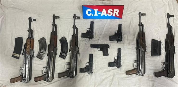 Police recovered 10 AK-47 rifles and 30 bore pistols