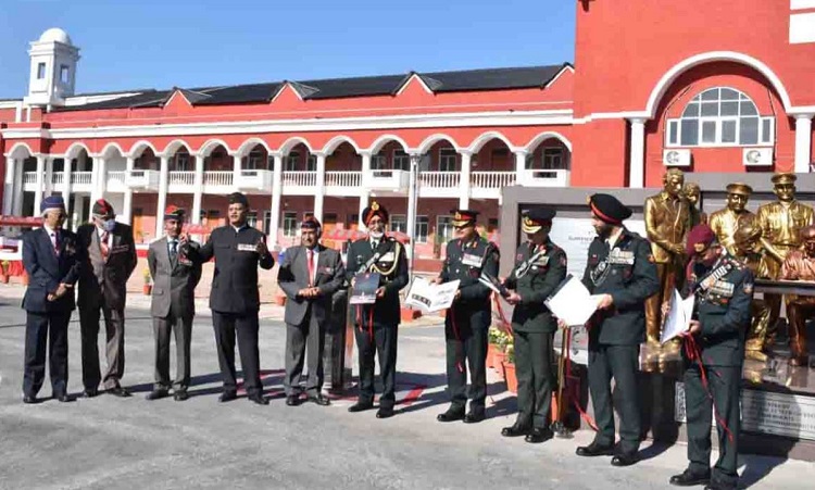 IMA veterans at the War Memorial in Uttarakhand