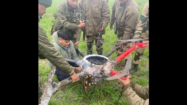 Pakistani drone downed by the BSF