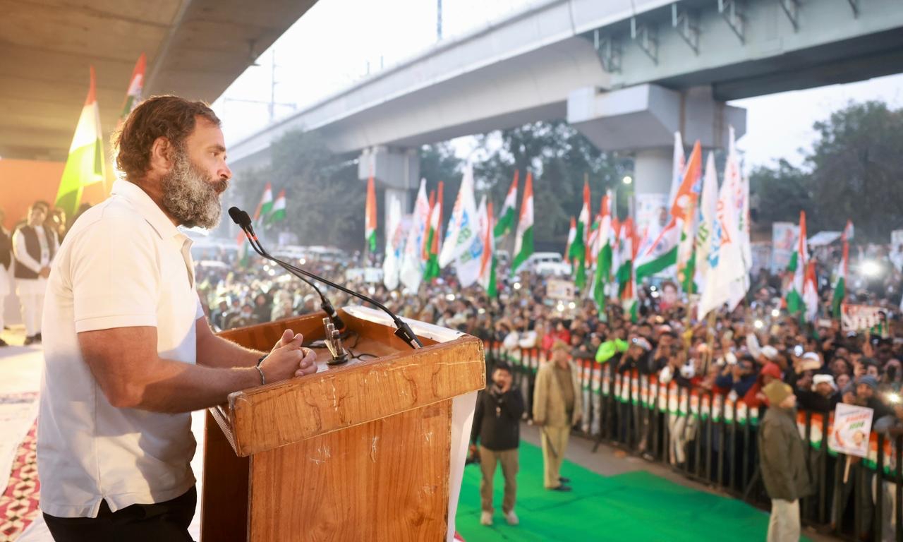 Rahul Gandhi attacks BJP, RSS during a speech as Bharat Jodo Yatra reached Delhi