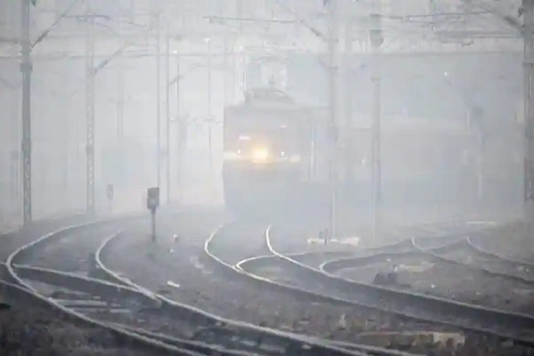 Many trains running late due to fog
