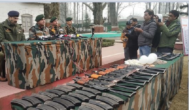 Huge quantity of arms, ammunition recovered in Uri