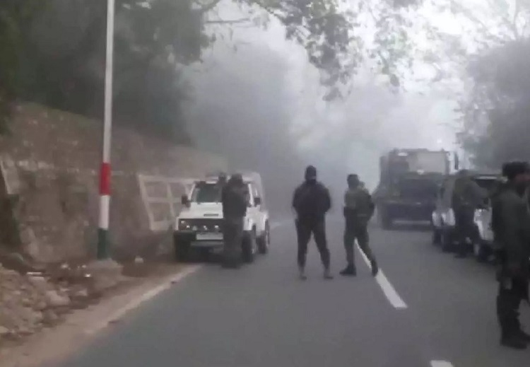 Visuals from Sidhra area of Jammu where an encounter took place.