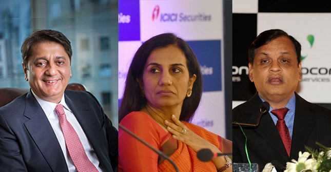 Deepak Kochhar, Chanda Kochhar, Venugopal Dhoot (File)