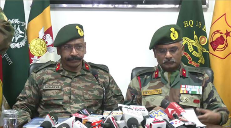 Brigadier R Krishnan and Brigadier P Acharya