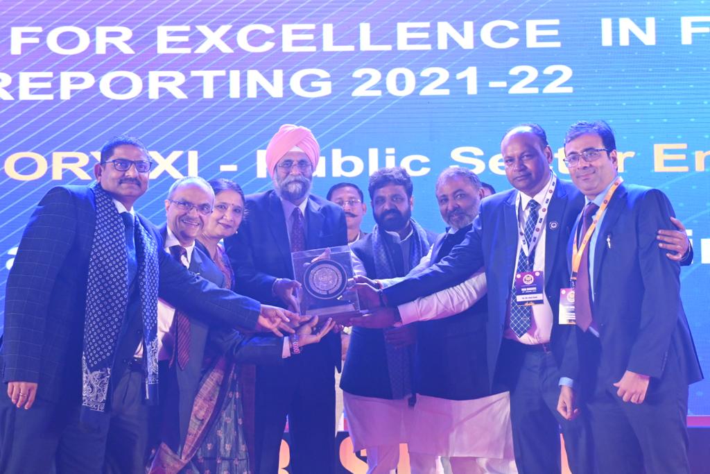 R S Dhillon, CMD, PFC receiving the Gold Shield Award along with his colleagues