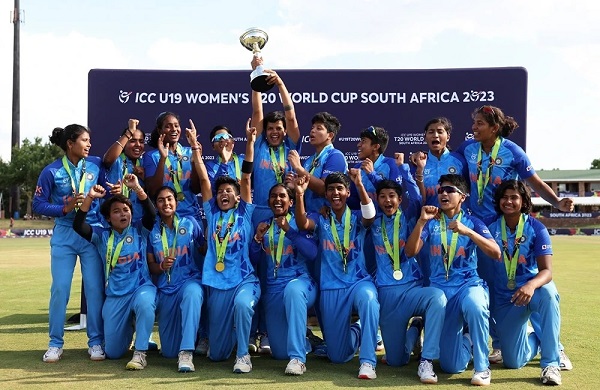 Team India celebrating their win