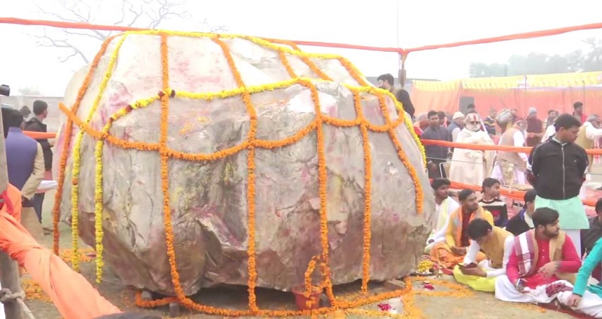 Shaligram stones from Nepal Reach Ram Janmabhoomi Ayodhya