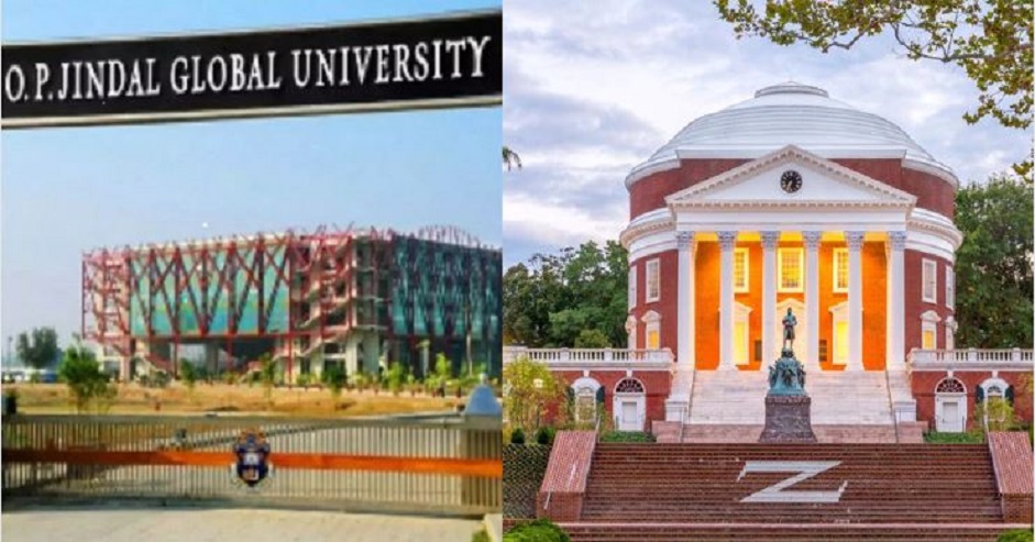 OP Jindal Global University and University of Virginia have signed an MoU