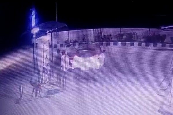 A clip from the CCTV footage from the incident spot