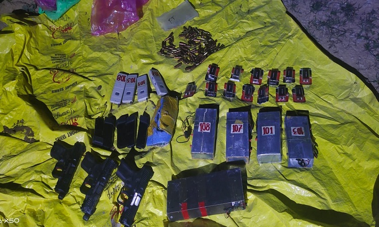 Arms & ammunition recovered in LeT hideout in Anantnag