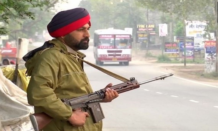 Visual of police personnel in Punjab