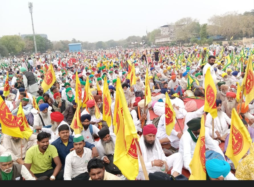 Farmers  at Ramlila Ground