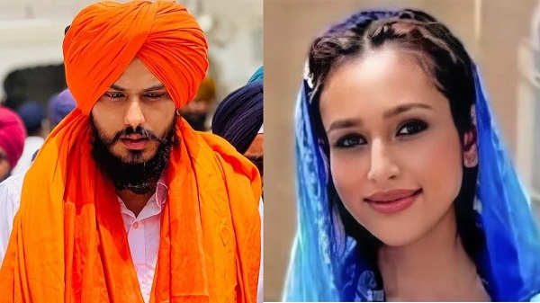 Amritpal Singh and wife Kirandeep Kaur (File)