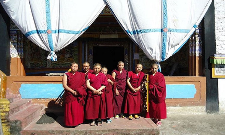 Buddhist Nuns at monastery in Tawang, Arunachal Pradesh