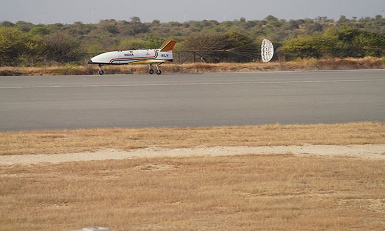 RLV lands on a runway