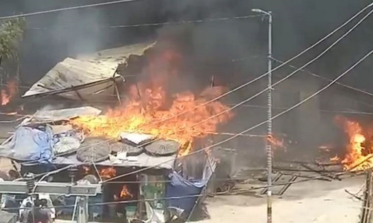 Fire at vegetable market in Bodh Gaya