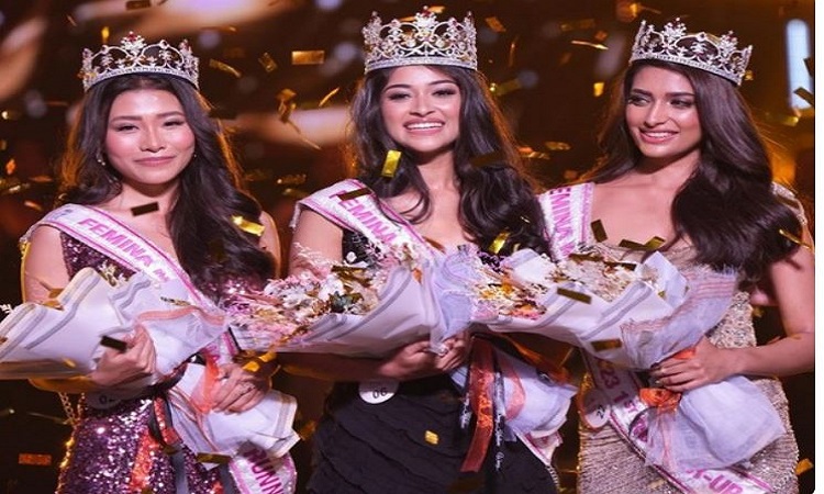 From left Thounaojam Strela Luwang, Nandini Gupta and Shreya Poonja