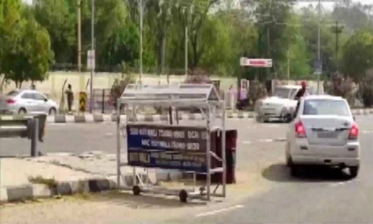 Visuals from outside the Military Station in Bhatinda