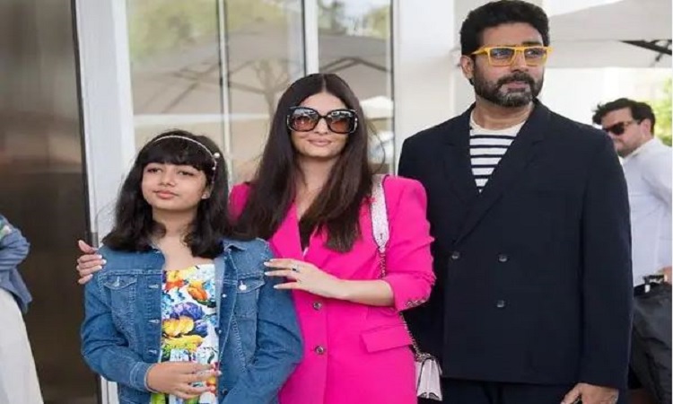 From left: Aaradhya, Aishwarya, Abhishek Bachchan