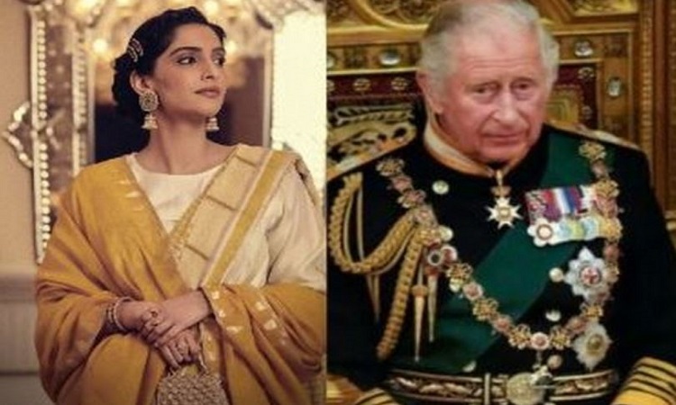 Sonam Kapoor (L), King Charles III