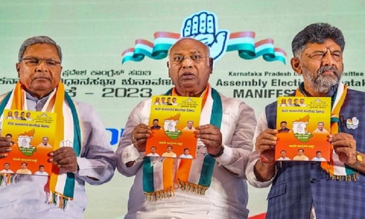 Congress Prez Mallikarjun Kharge releases manifesto for Karnataka assembly election