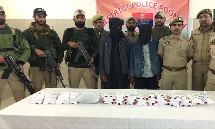 Two drug peddlers held in Jammu and Kashmir's Poonch