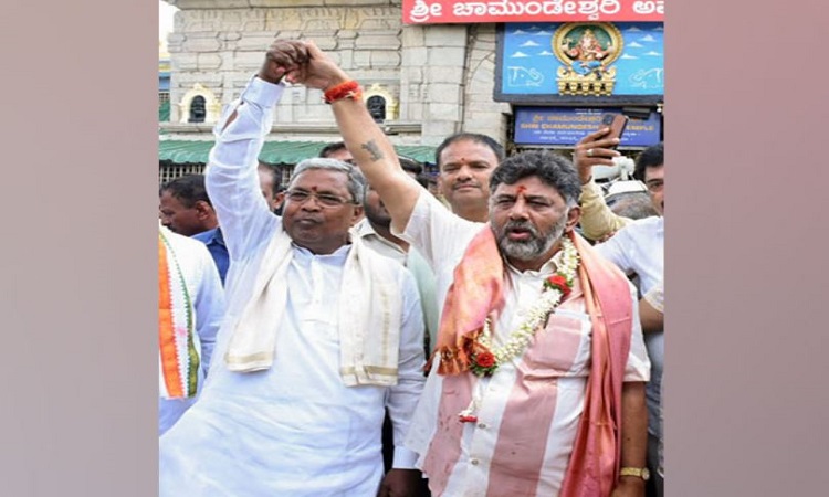 Congress leaders Siddaramaiah and DK Shivakumar (File)