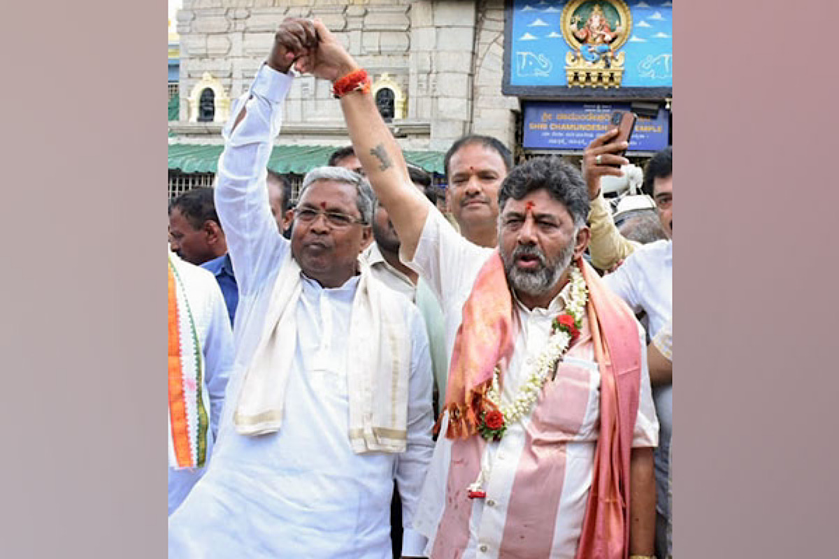 Congress leaders Siddaramaiah, DK Shivakumar (File)