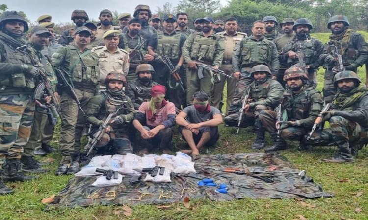 Terrorists caught by Indian Army in Poonch