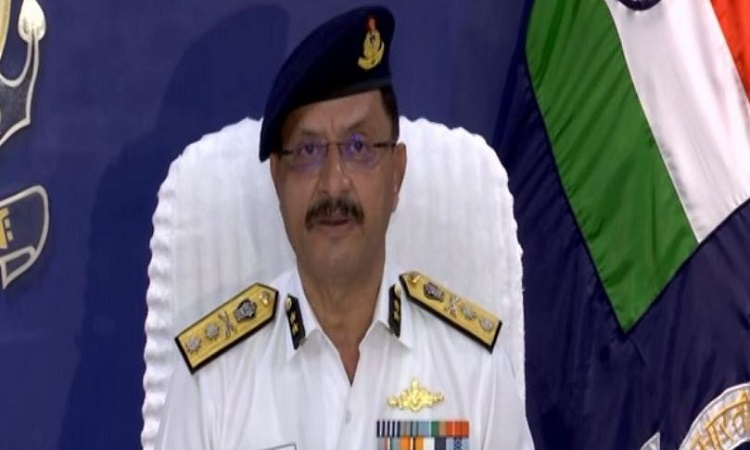 Commander of Indian Coast Guard of Region (North West) Inspector General AK Harbola