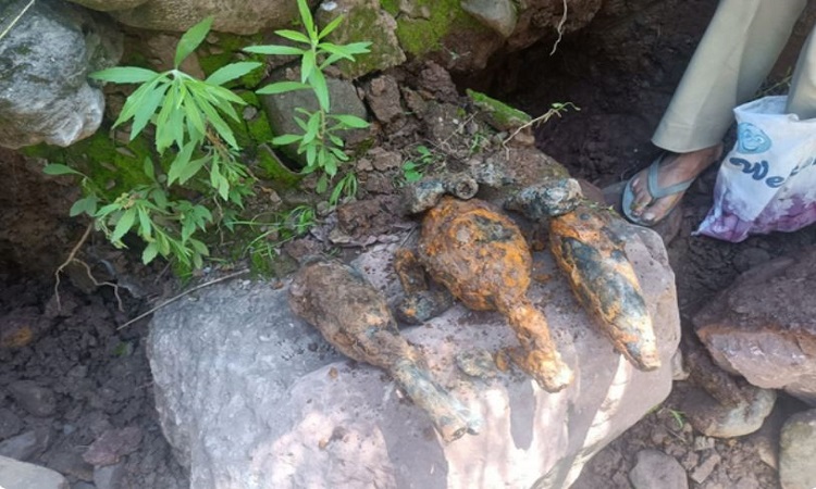 The Indian Army recovered five rusted bombs from Seri Chowana village in J&K's Poonch
