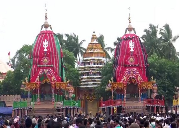 Visual from Bahuda Rath Yatra in Puri, Odisha
