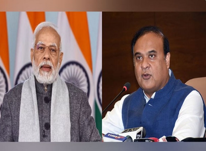 PM Modi and Assam CM Himanta Biswa Sarma