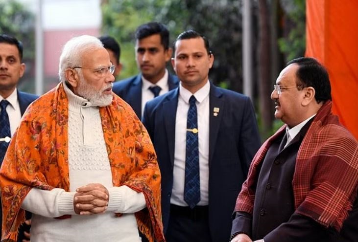 PM Modi holds meeting with Rajnath Singh, Pralhad Joshi
