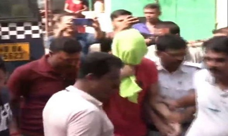 Sourabh Chowdhury while being taken to the court