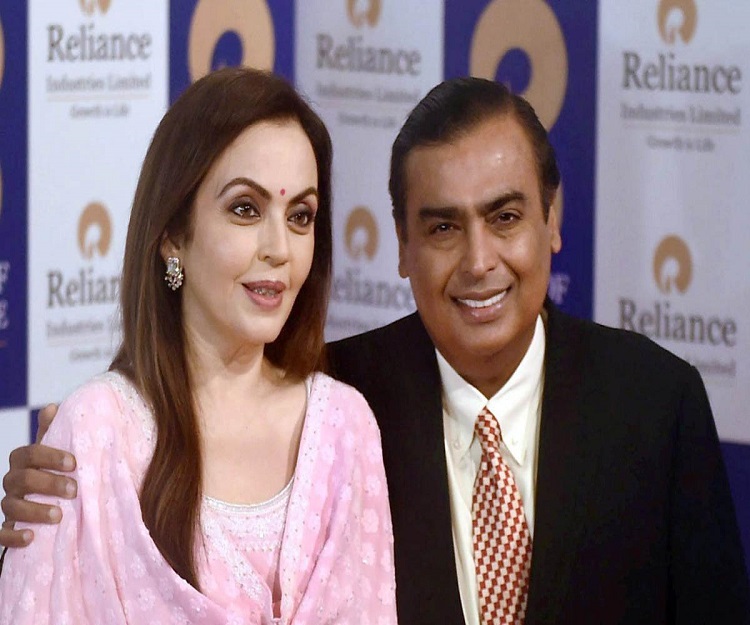 Mukesh Ambani and his wife Nita Ambani