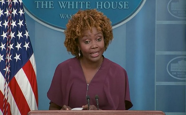 White House press secretary Karine Jean-Pierre