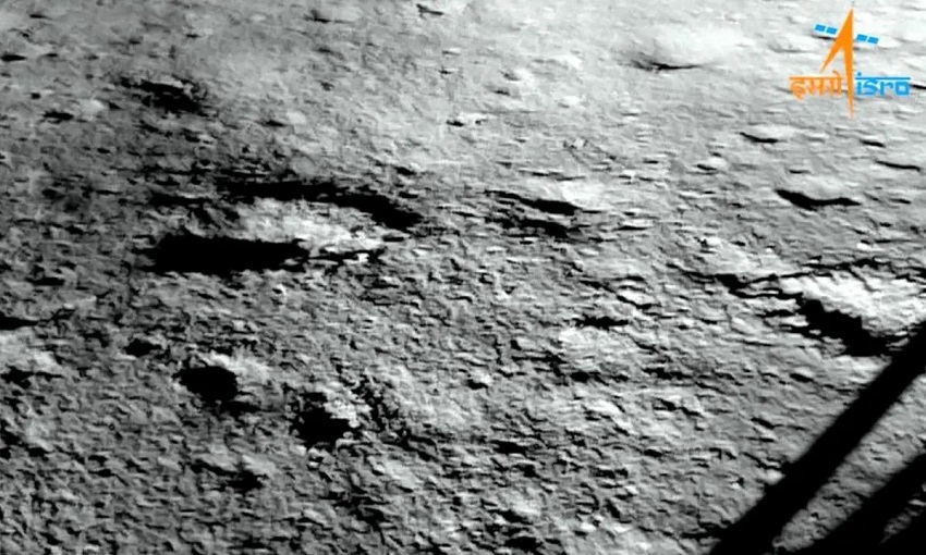 Chandrayaan-3's Vikram Lander shares first image of moon