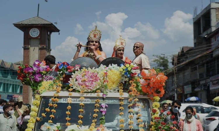 Janmashtami 'Shobha Yatra' in Srinagar