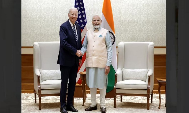 US President Joe Biden with Prime Minister Narendra Modi