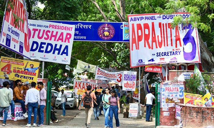 Visual was taken during DUSU campaigning