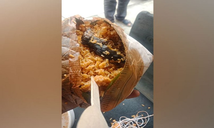 Image shows dead rat in breakfast served to security forces in Bengaluru
