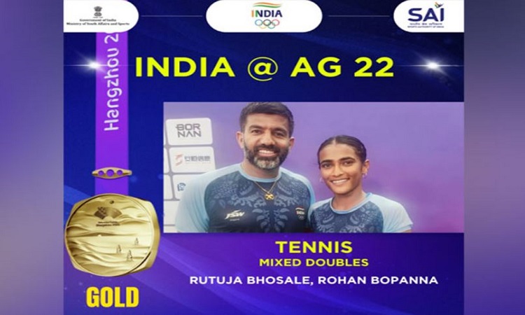 Rohan Bopanna and Rutuja Bhosale